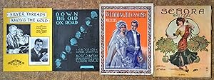 Four Issues Original Sheet Music - Senora Waltzes 1908) - Wedding Blossoms Waltzes (1912) - Down ...