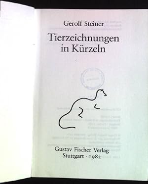Bild des Verkufers fr Tierzeichnungen in Krzeln. zum Verkauf von books4less (Versandantiquariat Petra Gros GmbH & Co. KG)