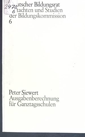 Bild des Verkufers fr Ausgabenberechnung fr Ganztagsschulen; zum Verkauf von books4less (Versandantiquariat Petra Gros GmbH & Co. KG)