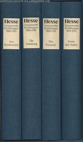 Hermann Hesse. Gesammelte Erzählungen. (Gebundene Ausgabe, 4 Bände im Schuber)