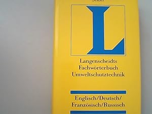 Seller image for Umweltschutztechnik, Englisch, Deutsch, Franzsisch-Russisch-Bulgarisch. Technik-Wrterbuch. for sale by Antiquariat Bookfarm