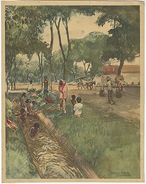 Antique Print of Kebon Sirih (Indonesia) c.1890