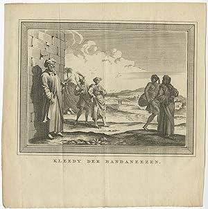 Antique Print of the Costumes of the Bandanese by P. Conradai (1784)