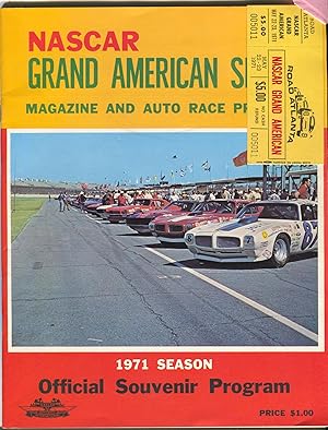 Road Atlanta NASCAR Grand American Series Auto Race Program 5/23/1971-FN