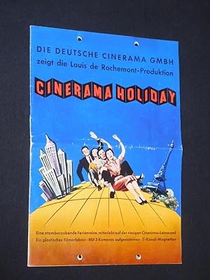 Erinnerungsbroschüre zum Film CINERAMA HOLIDAY. Regie: Otis Carney, Louis de Rochemont III. Mit B...