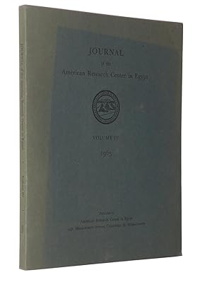 Imagen del vendedor de Journal of the American Research Center in Egypt: Volume IV, 1965 a la venta por Bowman Books