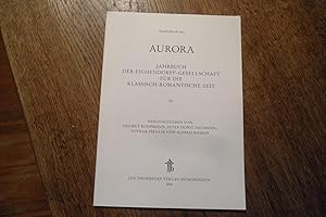 Bild des Verkufers fr Singend verkannt? Wilhelm Mller und das literarische Rezeptions-Dilemma der Sangverslyrik. [Sonderdruck aus : Aurora. Jahrbuch der Eichendorff-Gesellschaft 55]. zum Verkauf von Antiquariat Floeder