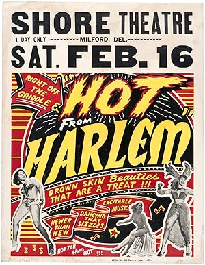 "Hot from Harlem" - Original Burlesque Poster