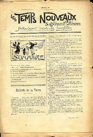 Image du vendeur pour LES TEMPS NOUVEAUX - supplement litteraire - TOME 4e - N50/ Enfnats de la terre/ "Homo sum"/ A quoi sert un ambassadeur/ La marine/ La question noire aux Etats-Unis/ La terre aux paysans/ "la fourmi voyageuse"/ Melanges et documents. mis en vente par Le-Livre