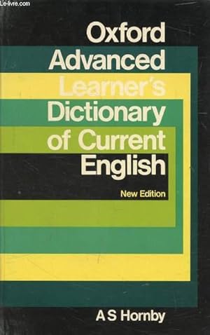 Bild des Verkufers fr OXFORD ADVANCED LEARNER'S DICTIONARY OF CURRENT ENGLISH zum Verkauf von Le-Livre