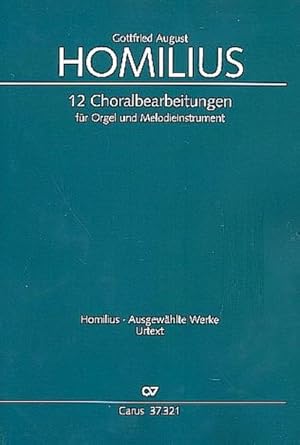 Bild des Verkufers fr 12 Choralbearbeitungen fr Orgel und Melodieinstrument zum Verkauf von AHA-BUCH GmbH