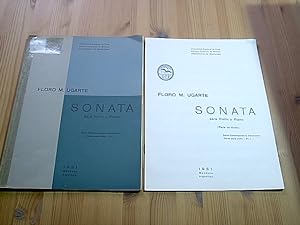 Sonata para Violin y Piano. 2 parts: full score and violin part. (= Serie contemporánea Americana...