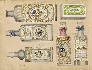 [CATALOGUE DE PARFUMS ET COSMETIQUES]. Parfumeries de Maugenet et Coudray. 22 rue Bourg L'Abbe.