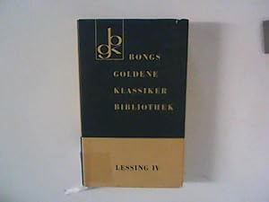 Seller image for Gotthold Ephraim Lessing Werke in sechs Bnden. Band IV Hamburgische Dramaturgie for sale by ANTIQUARIAT FRDEBUCH Inh.Michael Simon