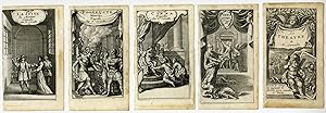 5 Antique Prints-THEATRE-CORNEILLE-LE MENTEUR-CINNA-POLYEUCTE-Anonymous-ca. 1675