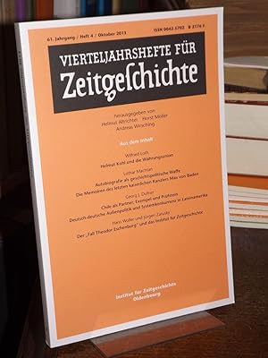 Bild des Verkufers fr Vierteljahrshefte fr Zeitgeschichte 61. Jahrgang Heft 4/2013. zum Verkauf von Antiquariat Hecht
