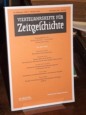 Imagen del vendedor de Vierteljahrshefte fr Zeitgeschichte 62. Jahrgang Heft 4/2014. a la venta por Altstadt-Antiquariat Nowicki-Hecht UG