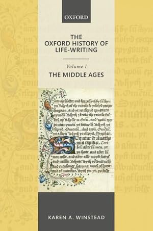 Image du vendeur pour Oxford History of Life-Writing : The Middle Ages mis en vente par GreatBookPrices