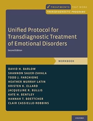 Imagen del vendedor de Unified Protocol for Transdiagnostic Treatment of Emotional Disorders a la venta por GreatBookPrices