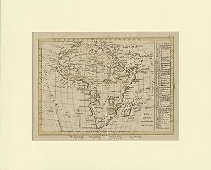 Antique Map of Africa by T. Lopez de Vargas Machuca (1792)