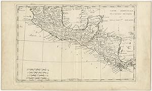 Imagen del vendedor de Antique Map of Mexico by R. Bonne (c.1780) a la venta por Bartele Gallery - The Netherlands