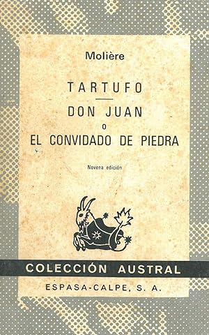 Imagen del vendedor de TARTUFO - DON JUAN O EL CONVIDADO DE PIEDRA. a la venta por Librera Anticuaria Galgo