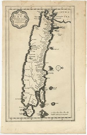 Antique Map of the Island of Java (Indonesia) by P. van der Aa (c.1725)