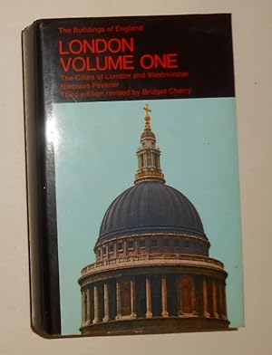 Imagen del vendedor de Buildings of England - London - Volume One / Vol 1 - The Cities of London and Westminster a la venta por David Bunnett Books