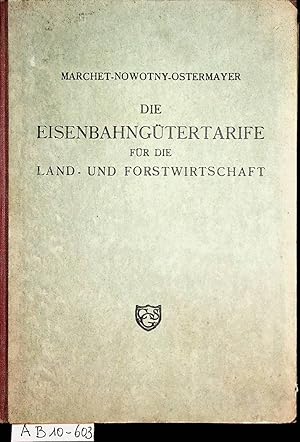 Die Eisenbahngütertarife für die Land- und Forstwirtschaft