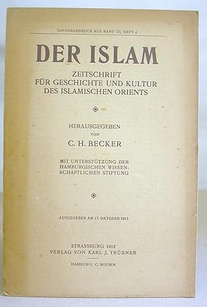 Zur Geschichte Des Islamischen Kultus