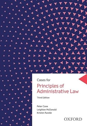 Image du vendeur pour Cases for Principles of Administrative Law mis en vente par GreatBookPrices