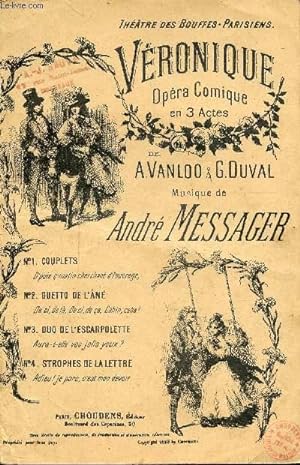 Bild des Verkufers fr VERONIQUE - OPERA COMIQUE EN 3 ACTES zum Verkauf von Le-Livre