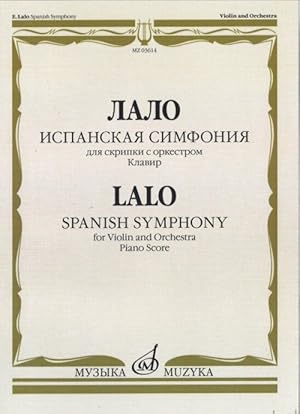 Bild des Verkufers fr Spanish Symphony. For Violin and Orchestra. Op. 21. Piano Score zum Verkauf von Ruslania