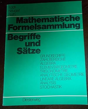Imagen del vendedor de Mathematische Formelsammlung - Begriffe und Stze a la venta por Buchstube Tiffany