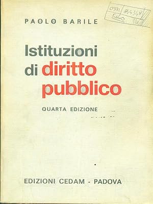 Immagine del venditore per Istituzioni di diritto pubblico venduto da Librodifaccia