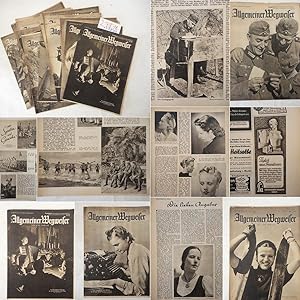 Seller image for Allgemeiner Wegweiser * 20 Hefte des Jahrgangs 1941, mit 3 S c h n i t t m u s t e r b o g e n for sale by Galerie fr gegenstndliche Kunst