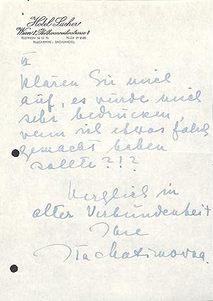 Bild des Verkufers fr Eigenh. Brief mit U. sowie masch. Brief mit eigenh. U. zum Verkauf von Eberhard Kstler Autographen&Bcher oHG