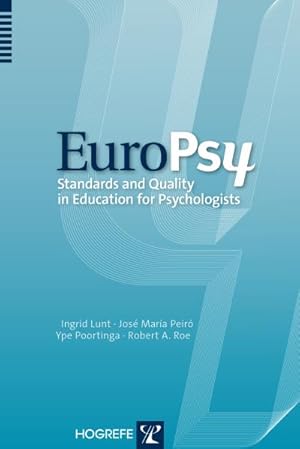 Imagen del vendedor de EuroPsy: Standards and Quality in Education for Professional Psychologists : Standards and Quality in Education for Psychologists a la venta por AHA-BUCH