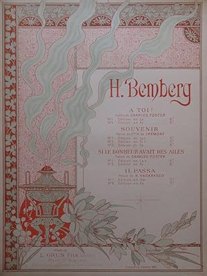 Seller image for BEMBERG H. Il Passa Chant Piano 1896 for sale by partitions-anciennes