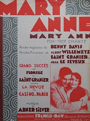 Seller image for SILVER Abner Mary Anne Chant Piano 1929 for sale by partitions-anciennes