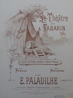 Seller image for PALADILHE E. Pantomine Piano ca1890 for sale by partitions-anciennes