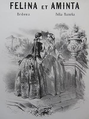 Felina et Aminta Gustave JANET Illustration XIXe siècle