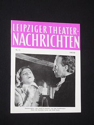 Image du vendeur pour Leipziger Theater-Nachrichten, Nr. 11, 1962/63 mis en vente par Fast alles Theater! Antiquariat fr die darstellenden Knste
