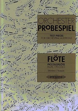 Imagen del vendedor de Repertorio Orquestal - Orchester Probenspiel (Test Pieces) para Flauta y Flautin (Libro) (Kratsch) a la venta por Mega Music