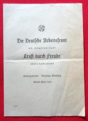 Immagine del venditore per Theaterprogramm "Struensee" (Drama in 5 Aufzgen) Mrz 1942 venduto da ANTIQUARIAT H. EPPLER