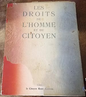 Image du vendeur pour Declaration des droits de l'homme et du citoyen mis en vente par Shaker Mill Books