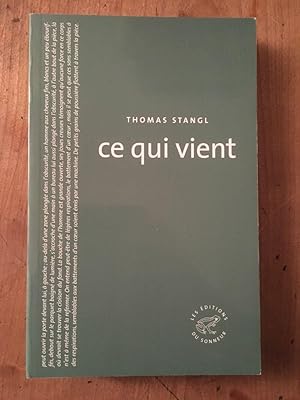 Seller image for Ce qui vient for sale by Librairie des Possibles