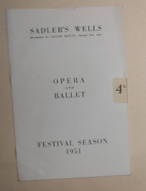 Seller image for Sadler's Wells Theatre Ballet at Sadler's Wells - Programme May 29th 1951 - Pineapple Poll - Haunted Ballroom - La Fete Etrange for sale by David Bunnett Books