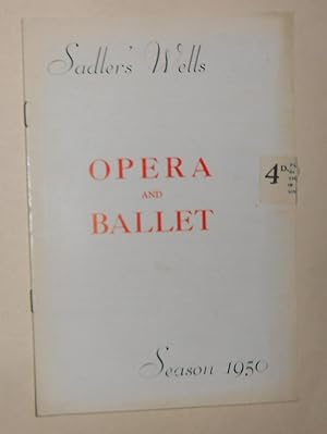 Immagine del venditore per Sadler's Wells Theatre Ballet at Sadler's Wells - Programme October 11th 1950 - Summer Interlude - Haunted Ballroom - Beauty and the Beast - Casse Noisette venduto da David Bunnett Books