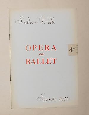 Seller image for Sadler's Wells Theatre Ballet at Sadler's Wells - Programme October 3rd 1950 - Le Lac Des Cygnes - Blue Bird Pas de Deux - Les Rendezvous - Jota Toledana - Sea Change for sale by David Bunnett Books